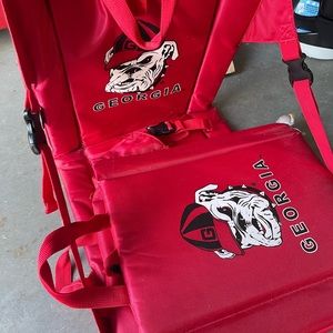 Stadium seats, 2 lightweight bulldogs, 2 heavier bulldogs, 2 academy brand.